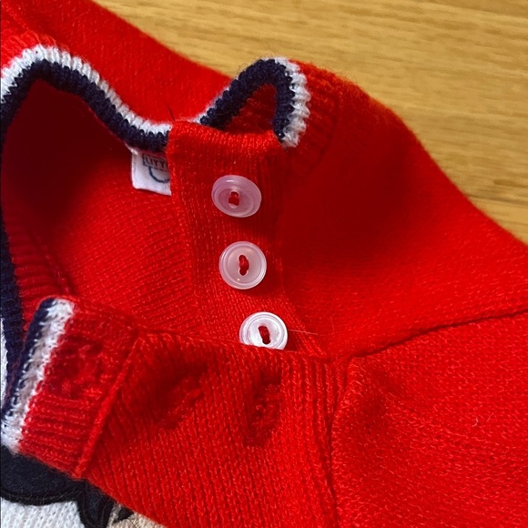 Vintage 80s Disney Red and Navy Mickey Mouse Kids Matching Set - Picture 4 of 9